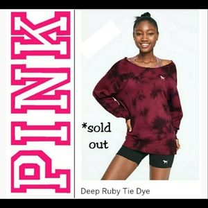 VICTORIA'S SECRET PINK TIE DYE LEGGING CREW